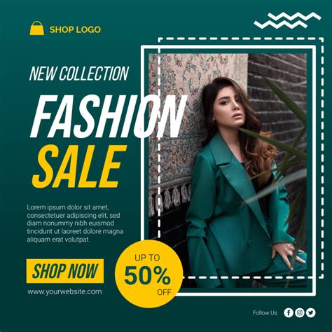 New Collection Fashion Sale Social Media Post Template Postermywall