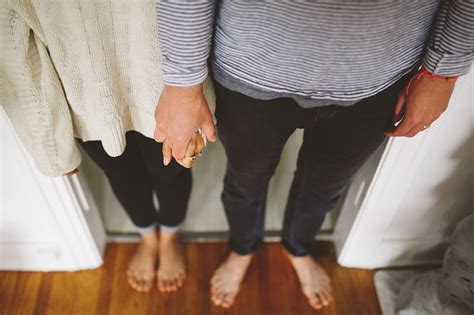 Barefoot And Cozy Together In Their Santa Monica Home Los Angeles