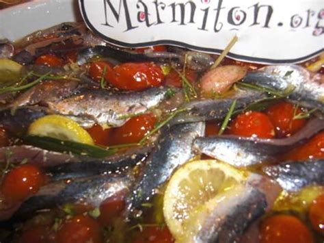 Duo de sardines marinées et tomates confites Recette de Duo de