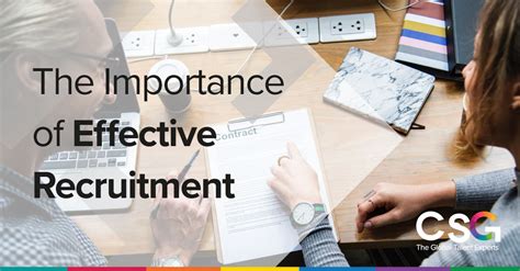 The Importance Of Effective Recruitment