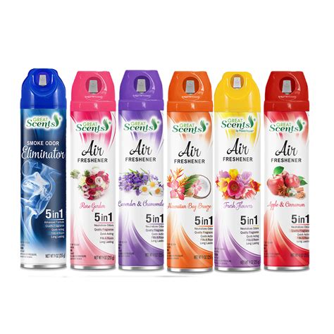 Great Scents Air Freshener Aerosol Freshen Up Your Home Varied Scents