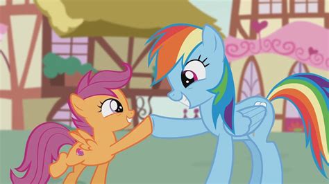 Rainbow Dash And Scootaloo Im So Proud Of You Little Buddy Youve