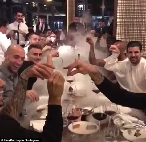 Manchester City Squad Perform Salt Bae During Recent Trip To Abu Dhabi
