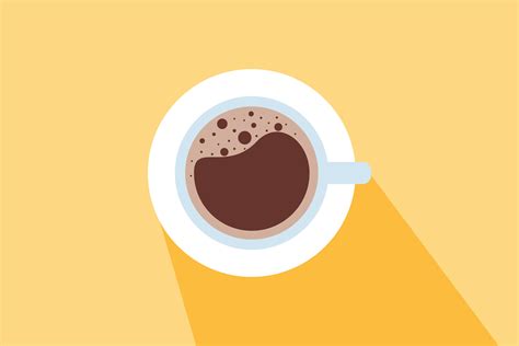 Flat Illustration A Cup Of Coffee Graphic By Mamd · Creative Fabrica