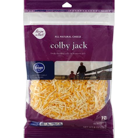 Kroger Finely Shredded Cheese Natural Colby Jack 8 Oz Instacart