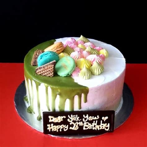 Matcha Cake Birthday Cake Kuching