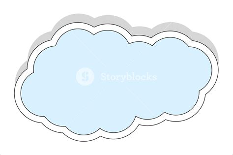 Cloud Banner Vector Royalty Free Stock Image Storyblocks