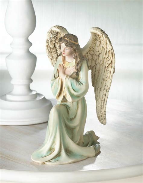 GRACEFUL KNEELING ANGEL Figurine Collectible Gift ...