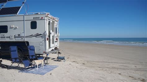 Camping On Padre Island North Beach Working On Exploring