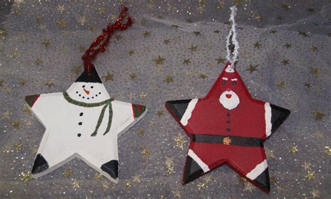 Wood Stars I Painted To Make Ornaments Crafts I Craft Christmas