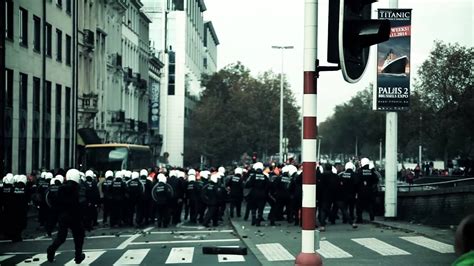 Manifestation des éboueurs à bruxelles. Manifestation nationale à Bruxelles le 6 novembre 2014 - YouTube