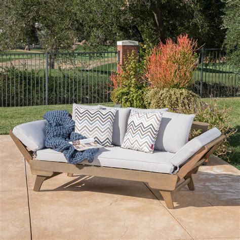 Ottavio Outdoor Daybed With Cushions By Christopher Knight Home Bed