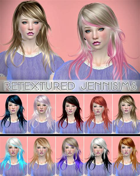 Downloads Sims 4 Newsea Flying Dance Hair Retextured Jennisims