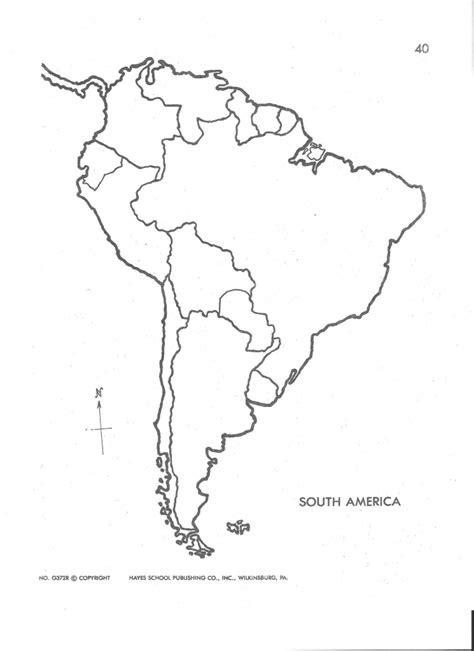 Latin America Printable Blank Map South Brazil Maps Of Images