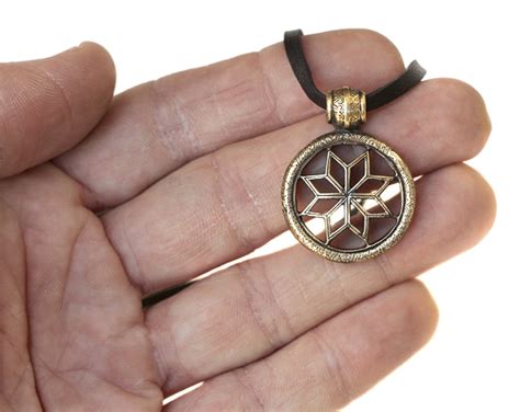 Alatyr Pendant Slavic Necklace Bronze Jewelry Pagan Jewelry Etsy