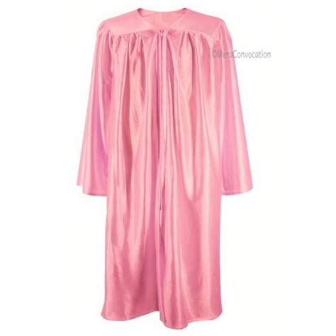 Pink Shiny High School Graduation Gown And Cap Mera Convocation