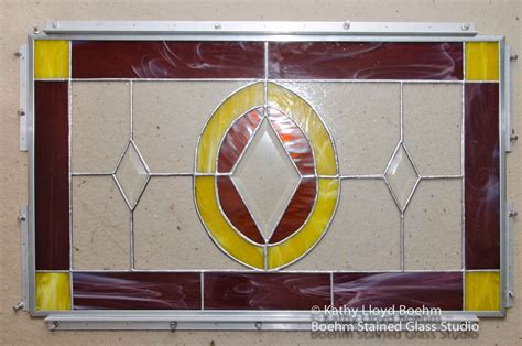 Boehm Stained Glass Blog Geometric Beveled Stained Glass Window Done