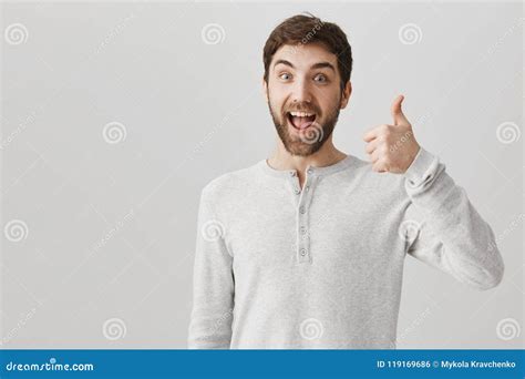 Your Idea Is Awesome Indoor Portrait Of Excited And Pleased Man