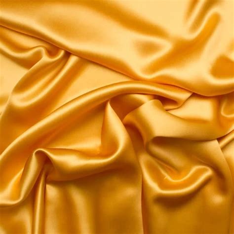 Yellow Gold Silk Satin Charmeuse Fabric Yellow Aesthetic Silk Yellow Dress Hufflepuff