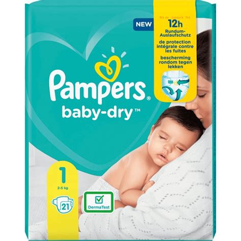 Pampers Baby Dry Size 1 Newborn 2 5kg 21 Pcs
