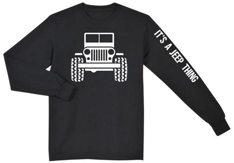 Jeep Wrangler Rubicon Unlimited Cj Yj Long Sleeve T Shirt New Jeep