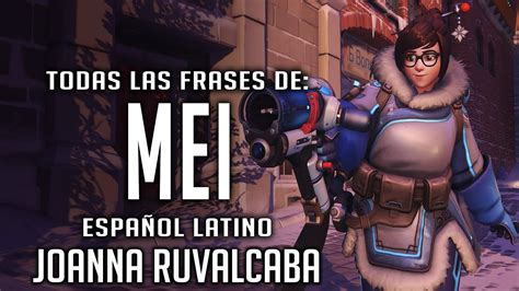 overwatch todas las frases de mei español latino youtube