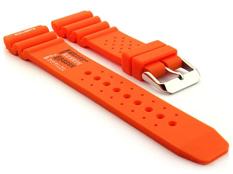 Nd Limits Mens Silicone Rubber Waterproof Divers Watch Band Strap Pro