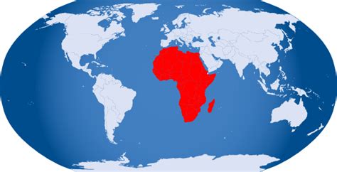 World Globe Highlight Africa Clip Art At