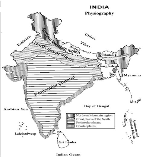 Physiographic Division Of India Bodoinfoexpress