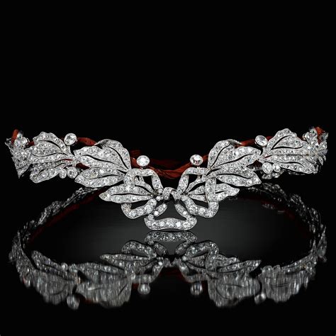 A Diamond Bandeau Attributed To Cartier Late 19thearly 20th Century