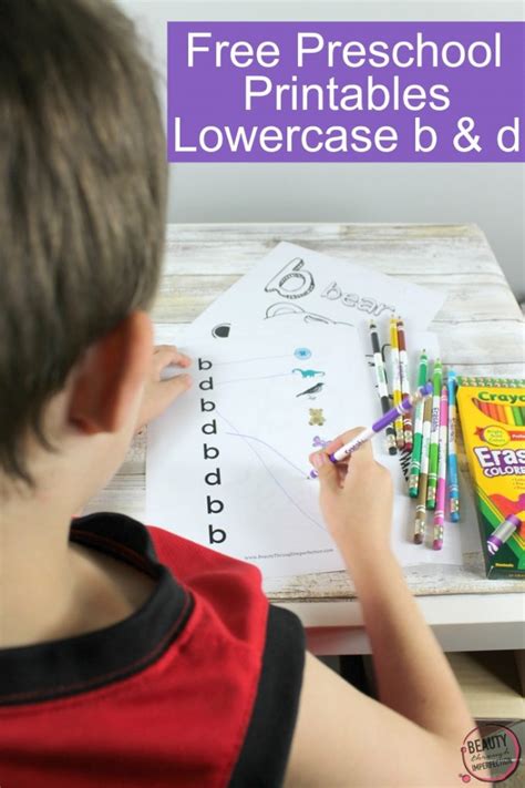 Free Printable Lowercase B And D Practice Sheets Beauty Through