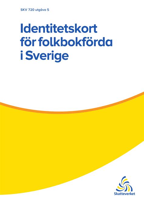 För vissa utlandsbosatta svenskar kan det behövas personbevis från skatteverket. Lampbundle: Skatteverket Id Kort Betalning Bankgiro