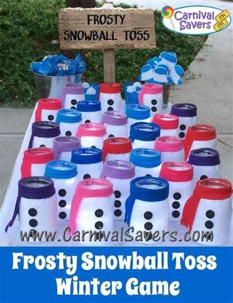 Frosty Snowball Toss Winter Carnival Game Idea Carnival Games For