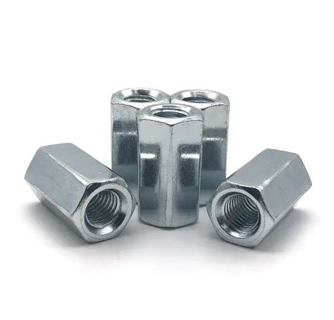 Din6334 Hex Long Nut Coupling Nut M6 M8 M10 M12 Stainless Carbon Steel
