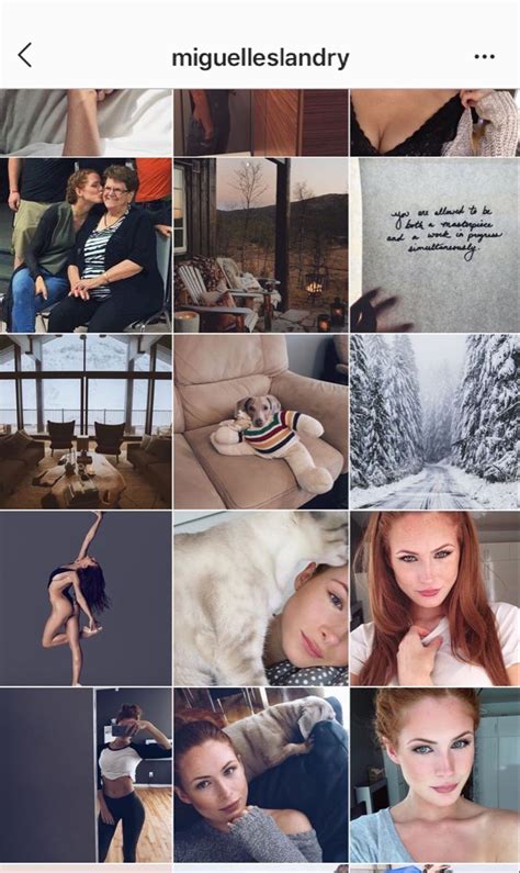 Miguelle Sara Landry Canadian Models Instagram Redhead