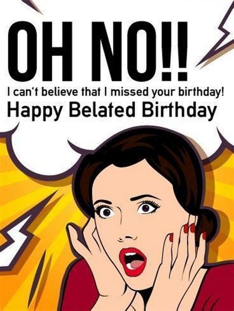 Funny Belated Birthday Wishes Images And Photos Finder