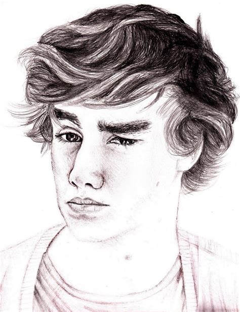 Liam One Direction Drawings Singer Liam Payne From Band One