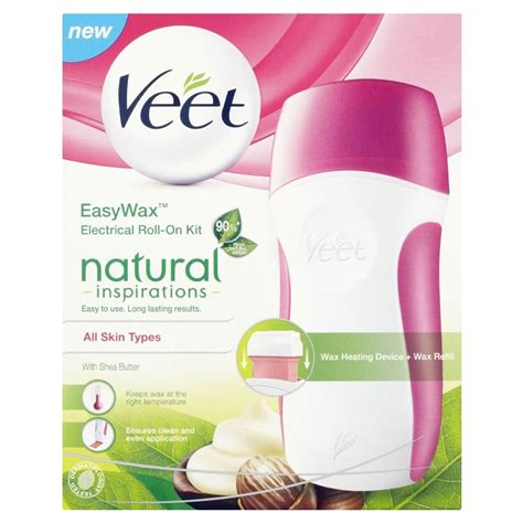 Veet Easy Wax Electrical Roll On Kit Natural Inspirations Online Household