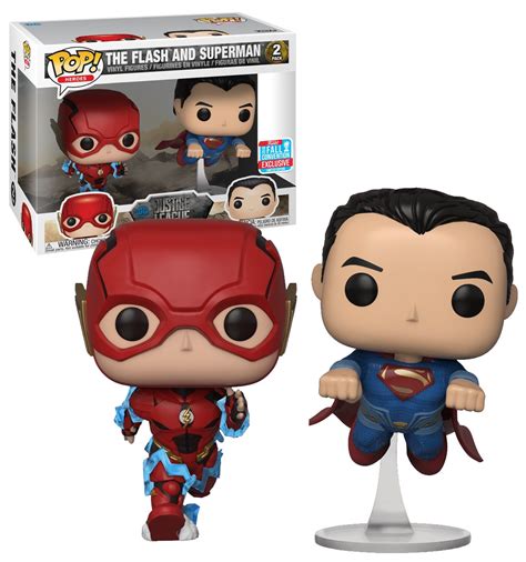 Funko Pop Heroes Dc Justice League The Flash And Superman 2 Pack 2018