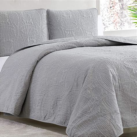 Amazon Com Mellanni Bedspread Coverlet Set King Bedding Cover With