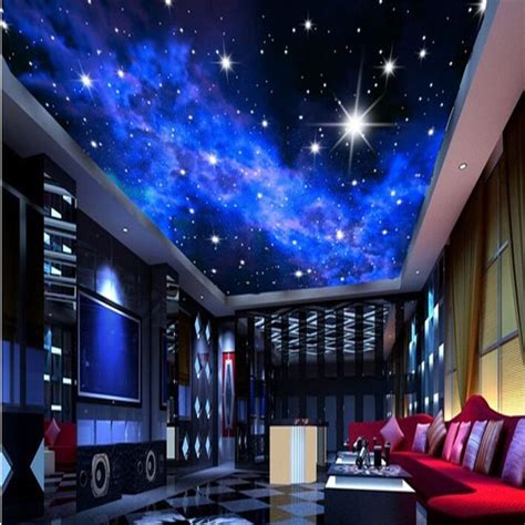 Custom Photo Wallpaper Ktv 3d Star Hotels Ceiling Dream Living Room