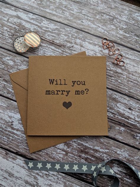 Proposal Card Will You Marry Me Card Etsy Uk