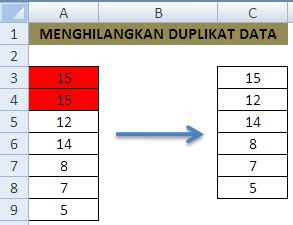 Cara Menghilangkan Duplikat di Excel