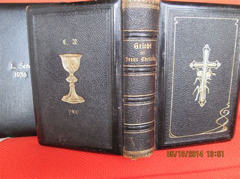 Vintage German Bible Book Hardback Religious Song Books And Prayer Book