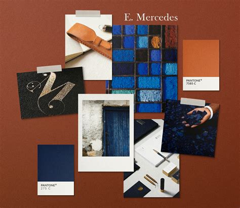 Moodboard for E. Mercedes #branding #moodboard #blue # ...