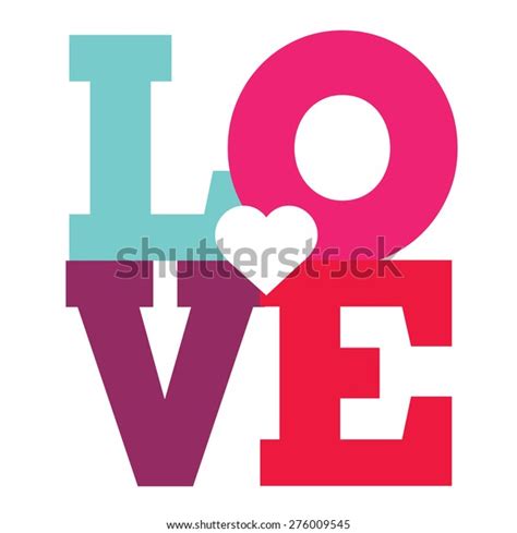 Love Happy Valentines Day Card Font Stock Vector Royalty Free 276009545