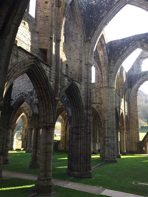 The Spectacular And Lonely Ruins Of Tintern Abbey On The River Wye