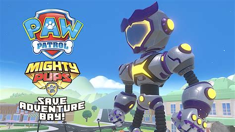 Paw Patrol Mighty Pups All Pups Robot Boss Fight Youtube