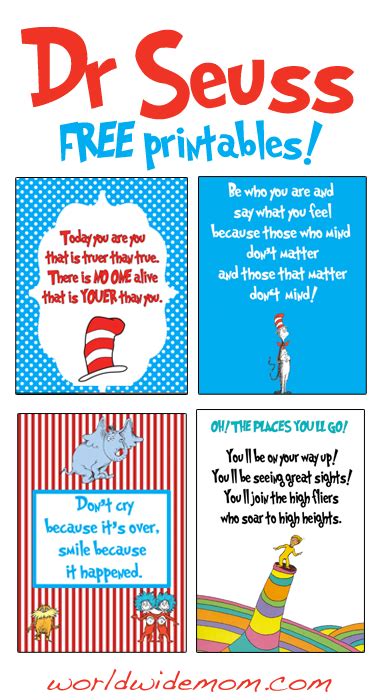 Free Printable Dr Seuss Posters Printable Templates