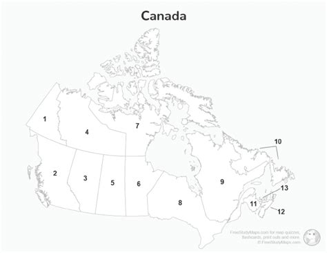 Canada Provinces And Capitals Quiz Printable Free